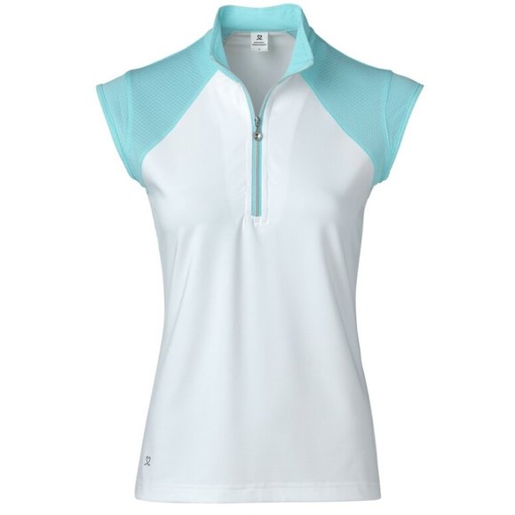 Daily Sports Cathy Azul Cap Sleeve Polo - Picture 1 of 4